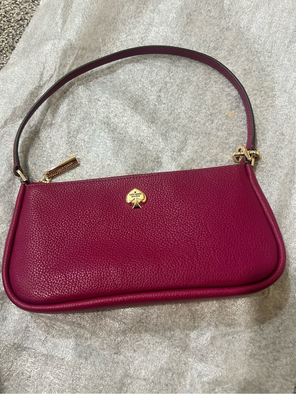 Kate Spade Mini Kayla Convertible Wristlet In Dark Raspberry